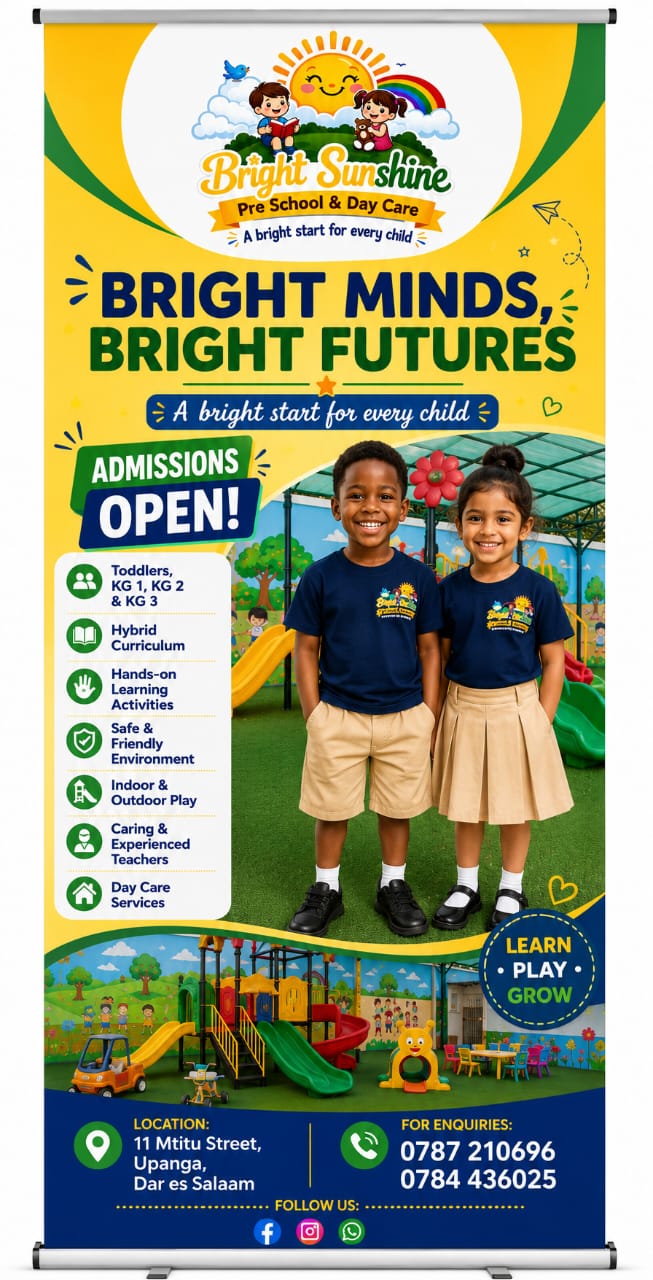 Bright Sunshine admissions banner — Bright Minds, Bright Futures